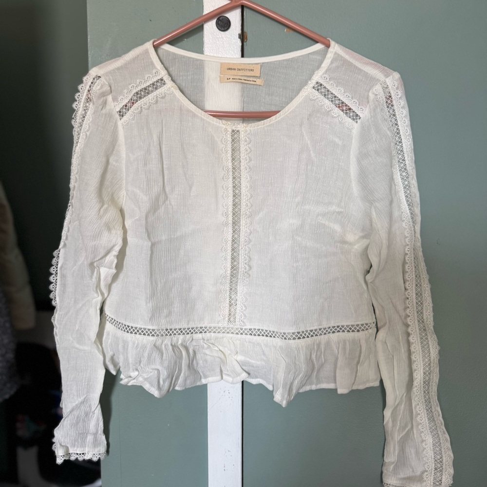 Urban Outfitters white Lace Blouse